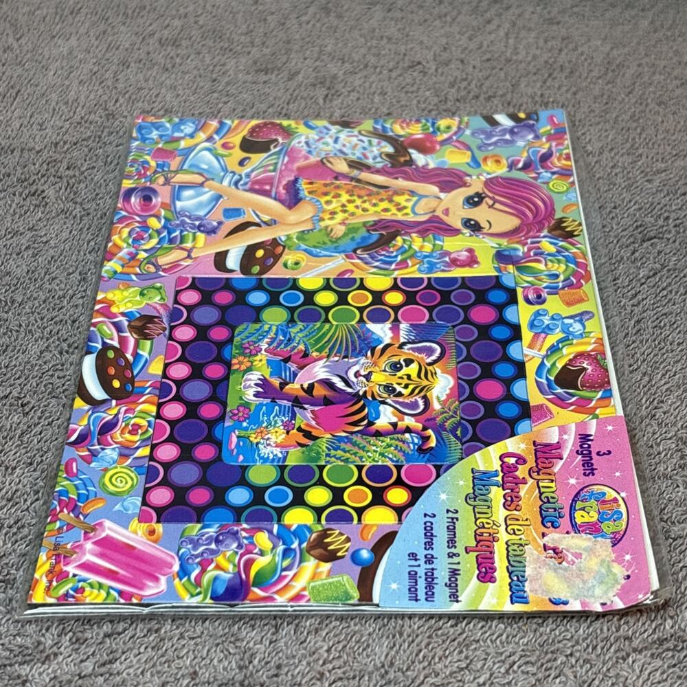 Lisa Frank Magnetic Frames 2 Frames 1 Magnet Candy Tiger - Picture 6 of 6